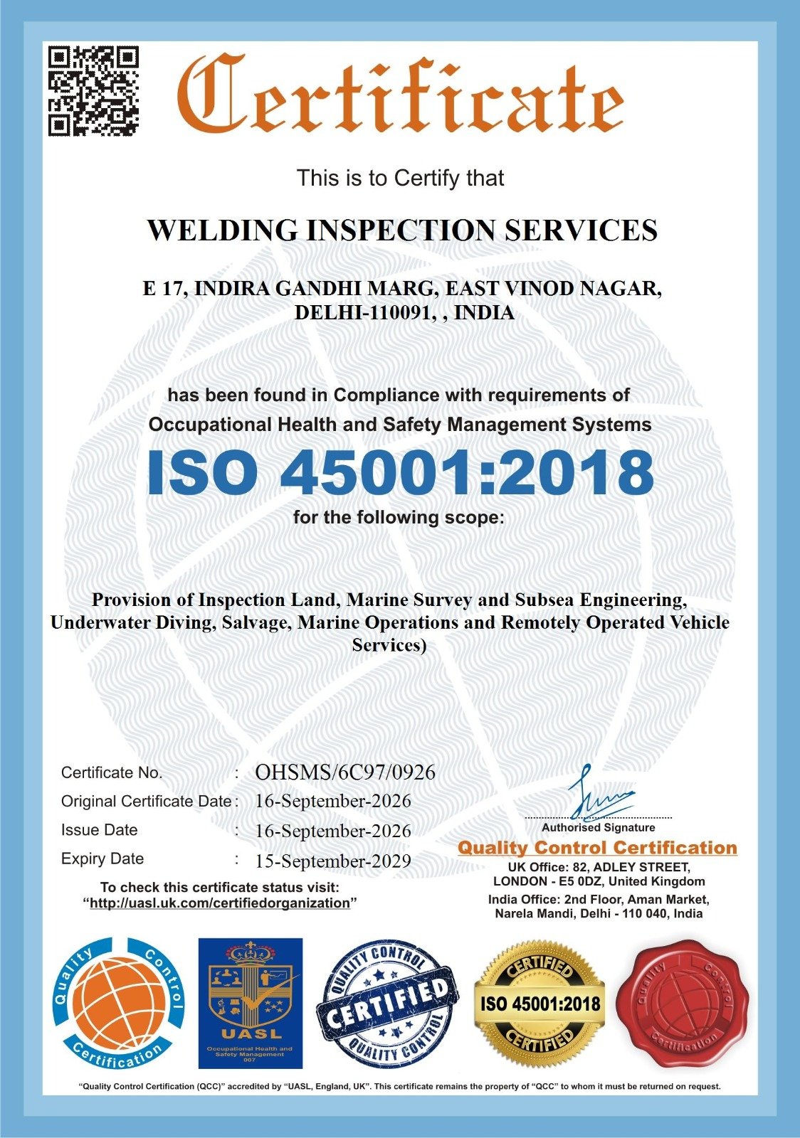 AWS CWI Certificate